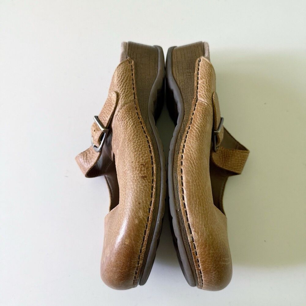 Dansko Martina Leather Mary Jane Mule Clogs Size EU 41 /US 10.5 Honey Distressed - Picture 7 of 10